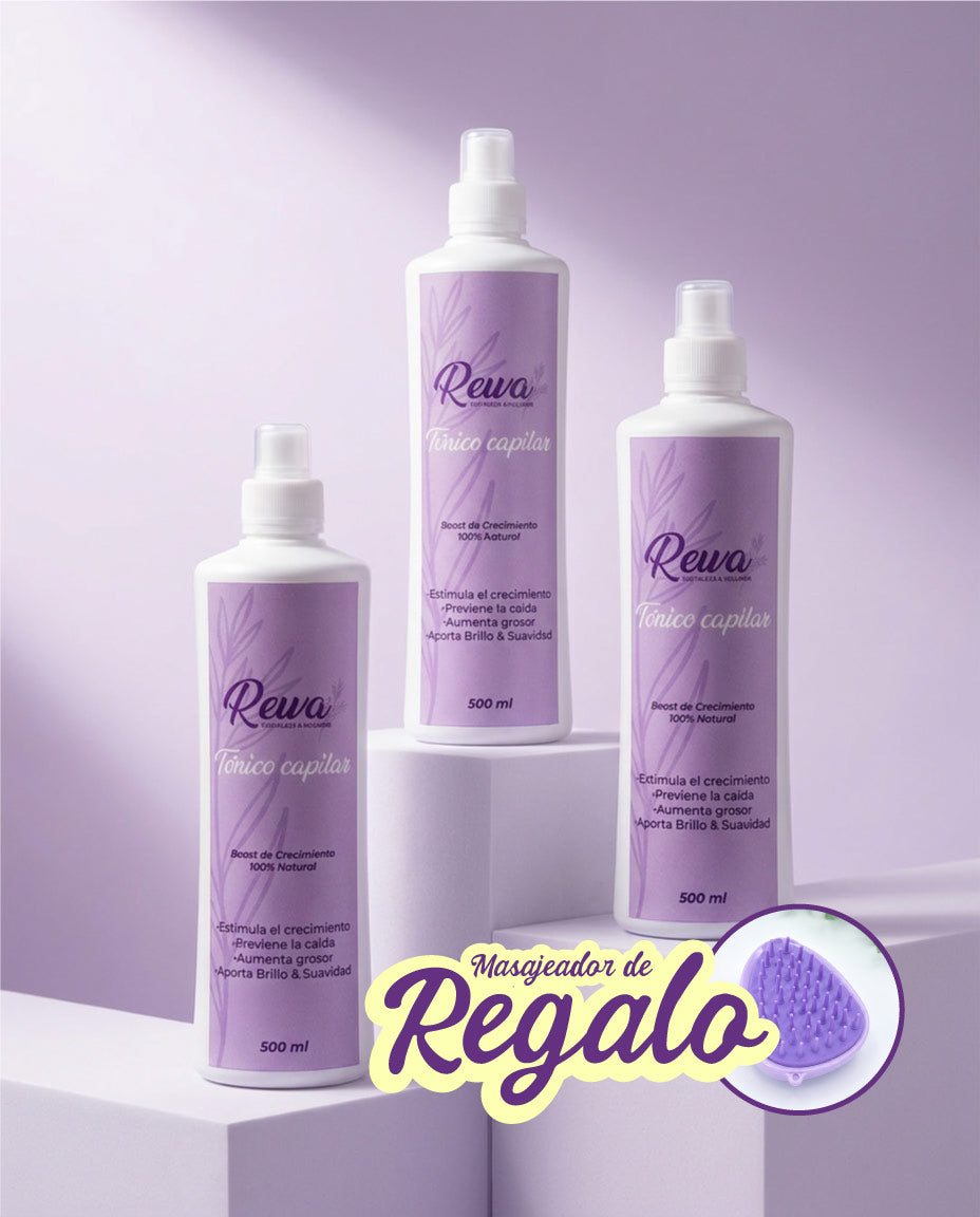 3 Tónicos | Kit Intensivo Raíz Activa + masajeador
