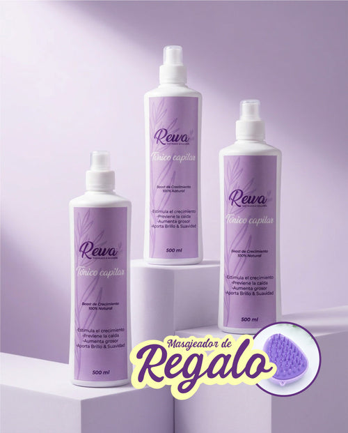 3 Tónicos | Kit Intensivo Raíz Activa + masajeador